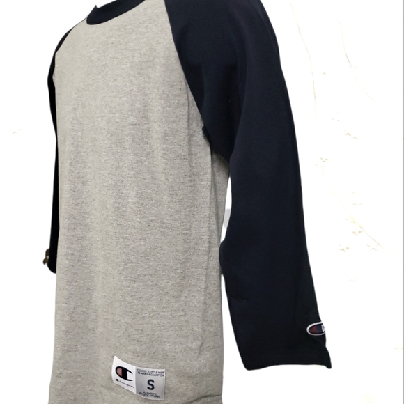 NWOT Champion Men's Raglan baseball t-shirt Small - Picture 2 of 3